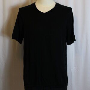 Kenneth Cole Black V-neck T-Shirt Men's Medium